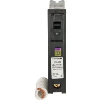 Schneider Hom120Dfc Dual-Function Single-Pole Circuit Breaker (20A) 1