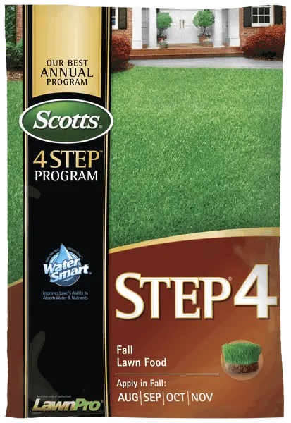 Scotts Step 4 Fall Lawn Food – Seasonal Fertilizer & Weed Control 1