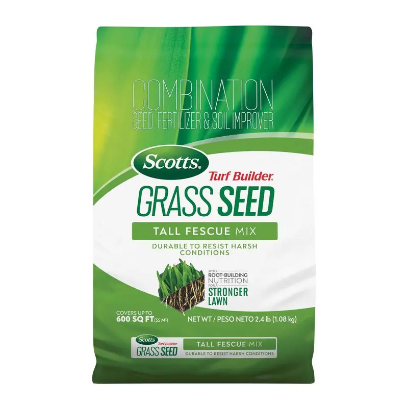 Scotts Turf Builder Tall Fescue Grass Seed Mix – Premium Blend For Dense, Drought-Tolerant Lawns 1