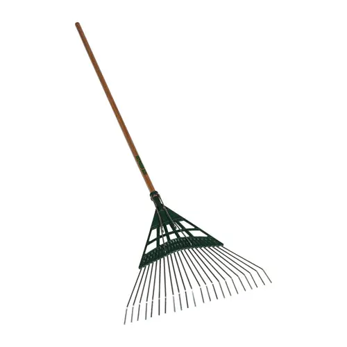 Seymour 22-Tine Leaf Rake – Poly Head With Steel Tines, 48-Inch Hardwood Handle 1