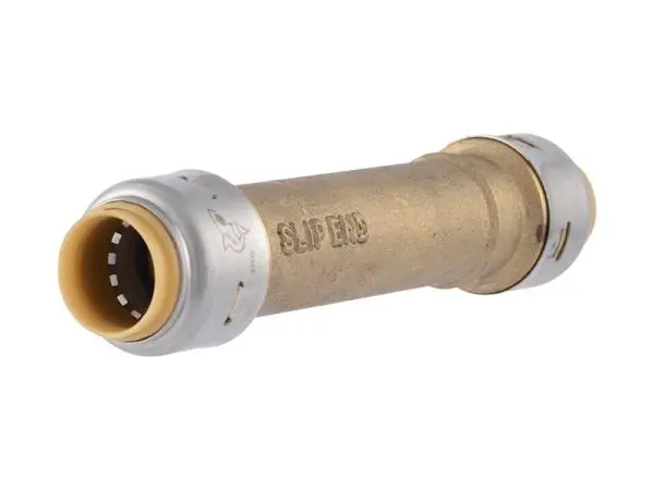 Sharkbite Max Brass Push-To-Connect Slip Coupling – Reusable Fitting 1