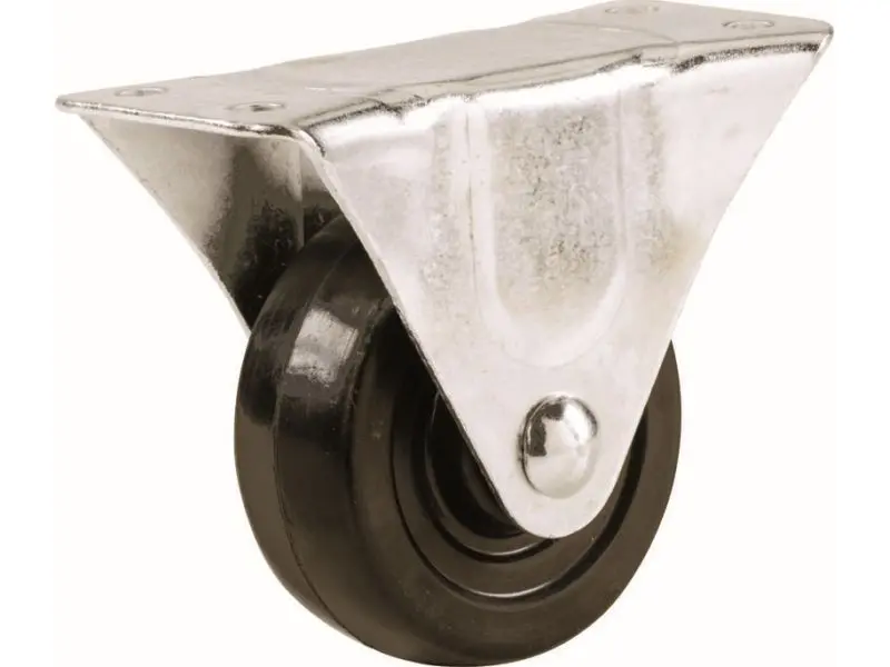 Shepherd Hardware 4-Inch Rigid Caster – Soft Rubber Wheel, 225-Lb Load Rating 1