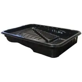 Shur-Line 9-Inch Durable Plastic Paint Tray – Black, Low-Splash Design 1