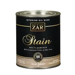 Silky Gray Interior Wood Stain – 1-Quart Can 1