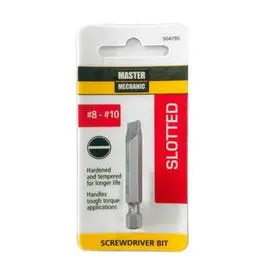 Slotted Screwdriver Bit – #8–#10 Size, Standard Fit 1
