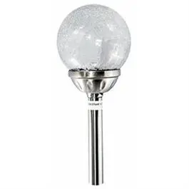 Solar-Powered Color-Changing Crackleball Garden Light – 4.5" Diameter, 3 Lm 1