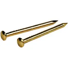 Solid Brass Escutcheon Pins – 5/8-Inch X 18-Gauge, 2-Ounce Pack 1