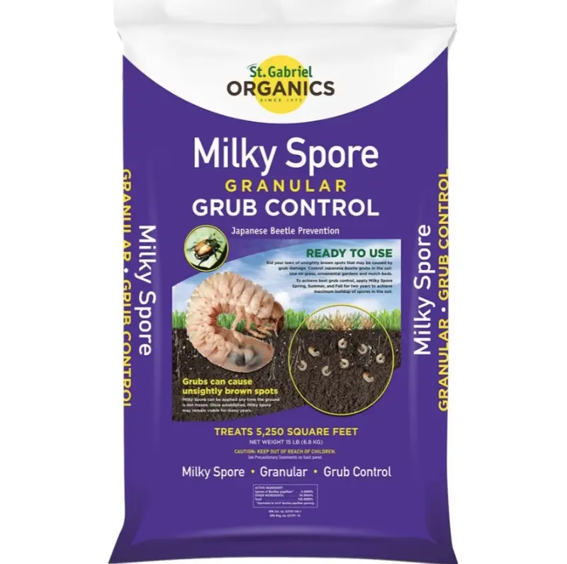 St. Gabriel Organics Milky Spore Powder – Natural Grub Control For Lawns 1