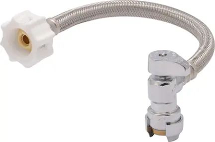 Stainless Steel Toilet Supply Line – 1/2-Inch Sweat × 7/8-Inch Compression × 12-Inch Length 1