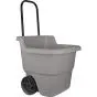 Suncast Heavy-Duty Lawn Cart In Dove Gray – Durable Poly Resin Design 1