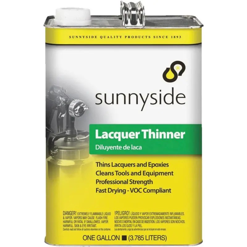 Sunnyside Low-Voc Lacquer Thinner – Eco-Friendly Solvent, 1-Gallon Container 1