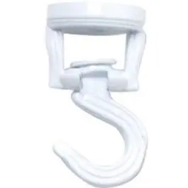 Swivel Ceiling Hook With White Finish For Easy Hanging 1
