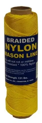 T.W. Evans #1 Braided Nylon Mason Line – 250 Feet, Yellow 1