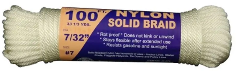 T.W. Evans #7 Solid Braid Nylon Twine – 50-Foot Hank 1