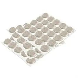 Tan Self-Stick Felt Bumpers — 0.375-Inch Diameter, 75-Piece Pack 1