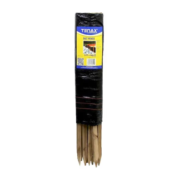 Tenax Silt Fence Kit With Posts – 3 Ft × 100 Ft Erosion Control System (Model 31900700) 1
