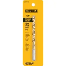 Titanium-Coated 1/4-Inch Drill Bit For Enhanced Durability 1