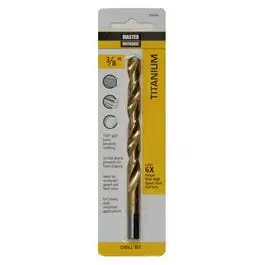Titanium-Coated 3/8-Inch X 5-Inch High-Speed Steel Drill Bit 1