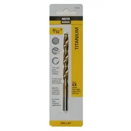 Titanium-Coated Hss Drill Bit – 9/32" X 4-1/4", Precision Ground 1
