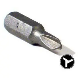 Triple-Y Insert Bit – #1 Size, 1-Inch Length For Fine-Thread Applications 1