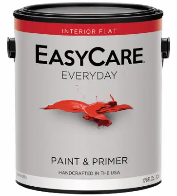 True Value Easycare Interior Flat White Latex Paint – 1-Gallon Container 1