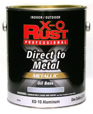 True Value Easycare X-O Rust Inhibiting Enamel – Gloss Aluminum Finish, Oil-Based, 1-Gallon 1
