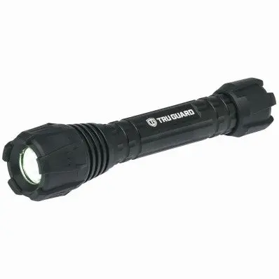 Truguard Tactical 250-Lumen Focusable Flashlight With Rubberized Aluminum Housing 1