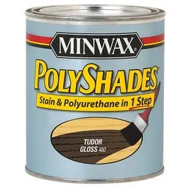 Tudor Polyshades Gloss Wood Stain – 1/2-Pint Interior Finish 1
