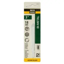 Two-Pack 3-Inch Bi-Metal Jigsaw Blades – 18 Teeth Per Inch 1