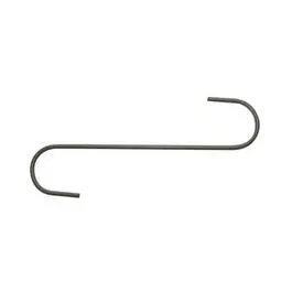 Two-Pack Black Steel 'S' Hooks – 12-Inch Size 1