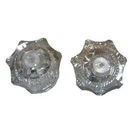 Universal Clear Hot & Cold Faucet Handle Set – 2-Pack Fit-All Design 1