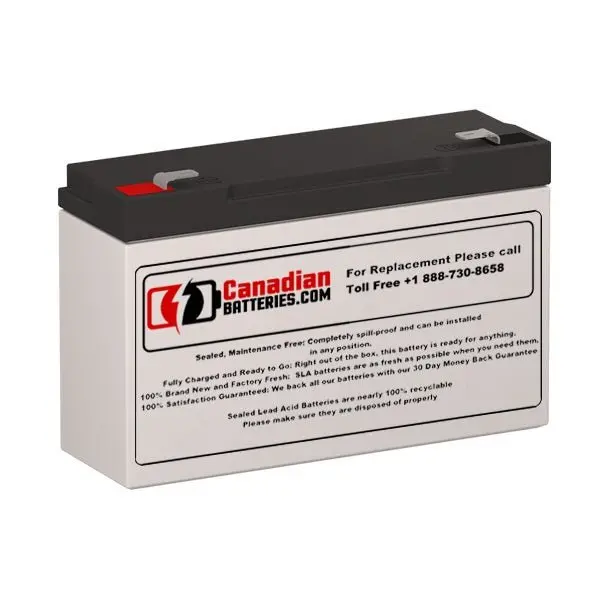 Upsonic Pcm 80 Vr Ups Replacement Battery – 6V 12Ah Sealed Lead-Acid With F1 Terminals 1