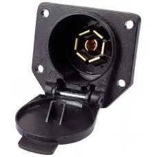 Uriah Products 7-Pin Rv Vehicle-End Trailer Connector – Durable Plastic Housing 1