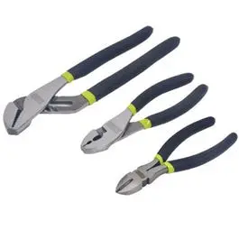 Versatile 3-Piece Pliers Set – Includes Diagonal, Long-Nose, And Linesman Styles 1