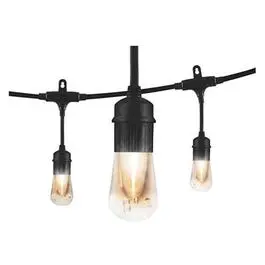 Vintage-Style Cafe Light String – 6-Bulb, 12-Foot Design 1