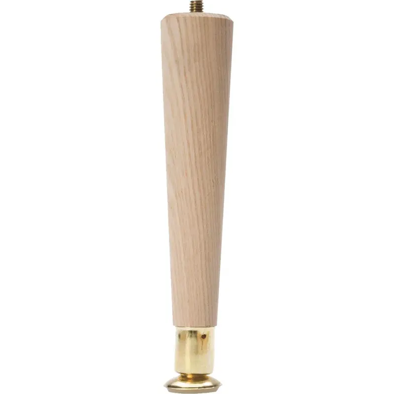 Waddell 8-Inch Hardwood Round Table Leg – Solid Wood Base 1