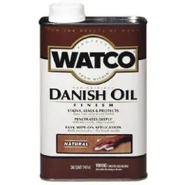 Watco Danish Oil Wood Finish – Natural Tone, 1-Pint Container 1