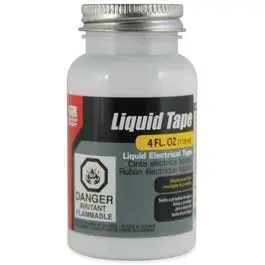 Waterproof Liquid Electrical Tape – White, 4 Oz Bottle 1