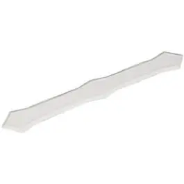 White Aluminum Gutter Downspout Band – Fits 2X3 & 3X4 Inches 1