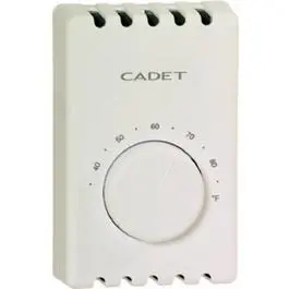 White Double-Pole Line-Voltage Thermostat 1