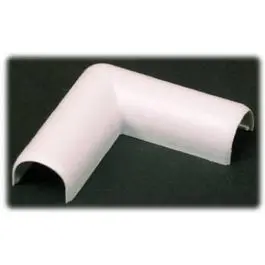 White Flat Elbow Cord Cover By Cord Mate For Neat Cable Management 1