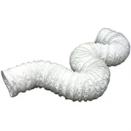 White Flexible Vinyl Hose – 3-Inch Diameter, 50-Foot Length 1