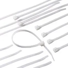 White Nylon Cable Ties – 6-Inch Length, 100-Count Bundle 1