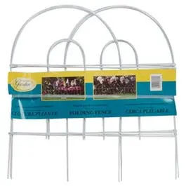 White Round-Top Vinyl Garden Fence Panel — 18-Inch H X 8-Foot L 1