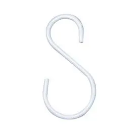 White S-Hook Hanging Plant Extender – 3.5 In, 2-Pack 1