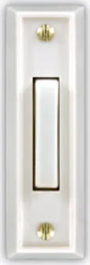 White Surface-Mount Led Button Light With Illuminated Face 1