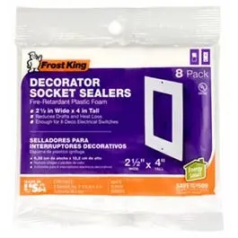 White Switch Plate Sealer Kit – 8-Pack 1