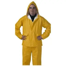 Yellow Pvc Rain Suit – Double-Ply, 0.25 Mm Thickness, Large Size 1
