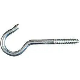 Zinc Ceiling Hook, Size #0, 4-15/16" Length For Lightweight Hanging 1
