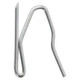 Zinc Pin-On Drapery Hooks – 1.5-Inch Length, 14-Pack 1